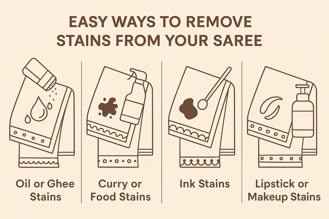 Easy Ways to Remove Stains from Your Saree