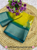 Peacock Printed Marshmallow Soft Silk Saree With Beautiful Print Design