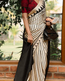 Bollywood Pure Japan Crape Silk & Gajji Silk Bollywood Saree with Printed Blouse