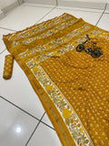 Jaipuri Hand Block Printed Soft Cotton Mulmul Saree ,Sanganeri Cotton Malmal Saree, Bagru Cotton Saree, Batic / Batik Print Cotton saree With Attached Blouse Piece
