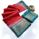 Jalpari Saree Dola Print Sparkle Zari Jacquard Border Beautiful Border Saree