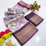 Jalpari Saree Dola Bandhni Print Jacquard Border Beautiful Border Saree With Blouse