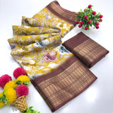 Jalpari Saree Dola Bandhni Print Jacquard Border Beautiful Border Saree With Blouse