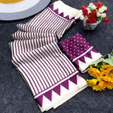 Bollywood Pure Japan Crape Silk & Gajji Silk Bollywood Saree with Printed Blouse