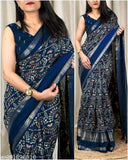 Dola Jequard Border Digital Warli Printed Saree & Beautiful Art Work Warli Saree