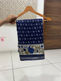 Jaipuri Hand Block Printed Soft Cotton Mulmul Saree ,Sanganeri Cotton Malmal Saree, Bagru Cotton Saree, Batic / Batik Print Cotton saree With Attached Blouse Piece