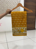 Jaipuri Hand Block Printed Soft Cotton Mulmul Saree ,Sanganeri Cotton Malmal Saree, Bagru Cotton Saree, Batic / Batik Print Cotton saree With Attached Blouse Piece