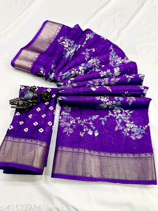 DOLA SILK PURPLE COLOR SAREE TRENDY SAREE