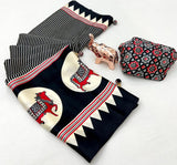 Trending Beautiful Gajji Silk Bollywood Saree with Printed Pallu & Contrast Blouse