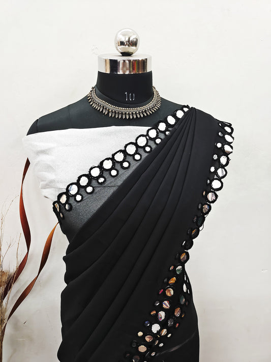 Trendy Women's Daily Wear Georgette Saree