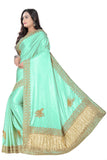 Lycra Blend Embroidered Saree Diamond Border with Blouse Piece