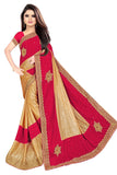 Velvet & Lycra Blend Saree Diamond Border Saree