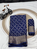 Leriya Printed Marshmallow Soft Silk Saree With Beautiful Print Design
