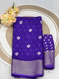 Heavy marshmallow Soft Silk Saree With Beautiful floral print Design