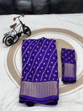 Leriya Printed Marshmallow Soft Silk Saree With Beautiful Print Design