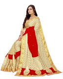 Velvet & Lycra Blend Saree Diamond Border with Blouse Piece