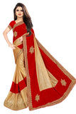 Velvet & Lycra Blend Saree Diamond Border Saree