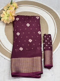 Heavy marshmallow Soft Silk Saree With Beautiful floral print Design