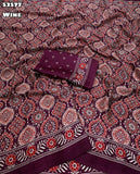 New Trending Gajji Silk Bollywood Designer Saree with Printed Pallu & Contrast Blouse