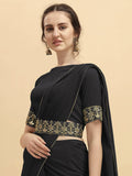 Georgette With Belt Saree Beautiful Style India Daily To Wear Bollywood Saree