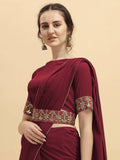 Georgette With Belt Saree Beautiful Style India Daily To Wear Bollywood Saree