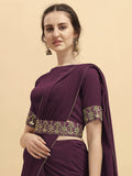 Georgette With Belt Saree Beautiful Style India Daily To Wear Bollywood Saree
