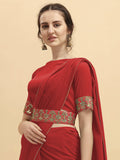 Georgette With Belt Saree Beautiful Style India Daily To Wear Bollywood Saree
