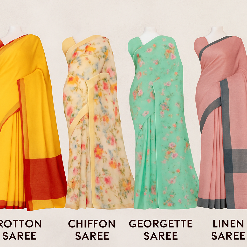 Top 5 Lightweight Sarees Perfect for Monsoon: Stay Stylish & Comfortable