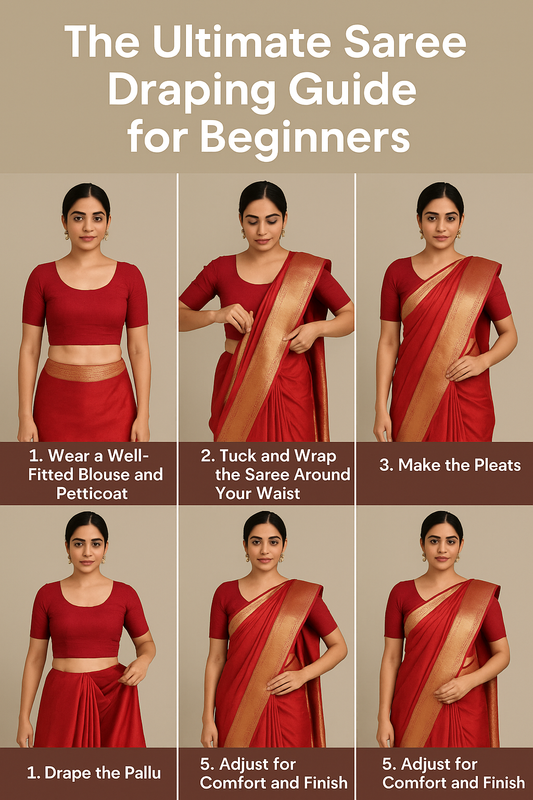 The Ultimate Saree Draping Guide for Beginners