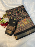 Jaipuri Hand Block Printed Soft Cotton Mulmul Saree ,Sanganeri Cotton Malmal Saree, Bagru Cotton Saree, Batic / Batik Print Cotton saree With Attached Blouse