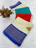 Dola Jequard Reco Sparkle Printed Beautiful Art Work Saree