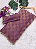 Jalpari Special simmri Golden Box Pattern in sapce silk limited edition saree & Blouse