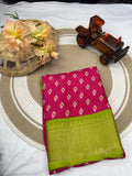 JAQURD BODAR DOLA SILK SPARKLE ZARI FLOWER PRINT