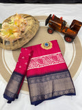 Jalpari Saree Sequence Flower Print Jacquard Border Beautiful Border Colors Art Saree Work
