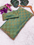 Jalpari Special simmri Golden Box Pattern in sapce silk limited edition saree & Blouse
