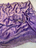 Jalpari Soft Chiffon Fendy hot lace & Fancy Val-Moti Border Pattern in limited edition Saree