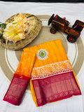 Jalpari Saree Sequence Flower Print Jacquard Border Beautiful Border Colors Art Saree Work