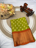 JAQURD BODAR DOLA SILK SPARKLE ZARI FLOWER PRINT