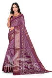 PATOLA PRINT DOLA SILK SPARKLE ZARI BANDHANI PRINT WITH JACQUARD BODAR