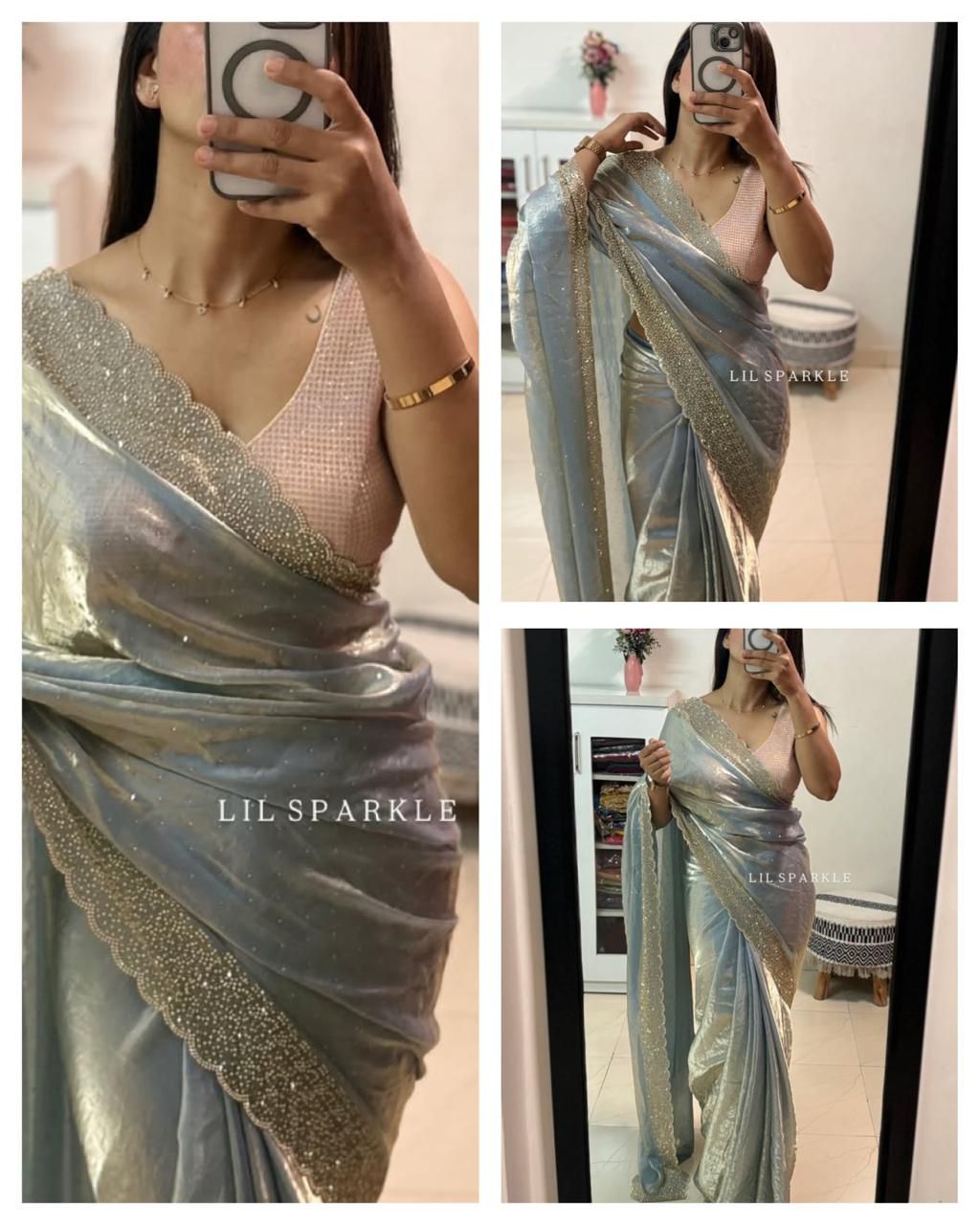 Jalpari Soft Chiffon Fendy & Fancy Val-Moti Border Pattern in limited edition Saree