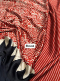 Designer Gaji Silk Rose Gold Colour Designer Saree with Printed Pallu & Contrast Blouse Maroon saree