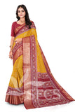 PATOLA PRINT DOLA SILK SPARKLE ZARI BANDHANI PRINT WITH JACQUARD BODAR