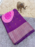 Jalpari Saree Marshmallow Bandhni Print Jacquard Border Beautiful Border Saree With Blouse