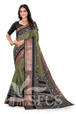 PATOLA PRINT DOLA SILK SPARKLE ZARI BANDHANI PRINT WITH JACQUARD BODAR