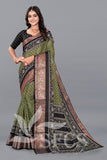 PATOLA PRINT SILK SPARKLE ZARI BANDHANI PRINT WITH JACQUARD BODAR