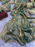 Jalpari Sapce silk Special Simmri Golden Box Pattern in limited edition Saree & Blouse