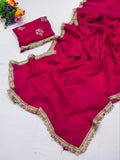 Jalpari Chiffon Golden Box Super hot Sequnce lace Pattern in limited edition Saree