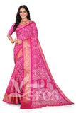 DOLA SILK SPARKLE ZARI DIGITAL PRINT WITH JACQUARD BODAR