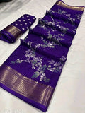 DOLA SILK PURPLE COLOR SAREE TRENDY SAREE
