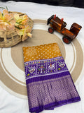 JAQURD DOLA SILK SPARKLE ZARI BANDHNI PRINT WITH JACQUARD BODAR